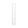 WGVI Hurricane Candle Holder Sleeve, Wide 2", Height 14", Clear Glass Cylinder Candleholder, Chimney Tube, Open Ended Candle Shade, 1 Piece