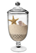 Bekmore Large Apothecary Jar with Airtight Lid in Premium Acrylic, Decorative Weddings Candy Buffet, Break-Resistant and BPA-Free, 52 Ounce