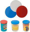KARRMA LTD 3x Can Covers for Cat Dog Food Cover Fits Standard Size Tin Plastic Lid Lids x3 For Tins Baked Beans