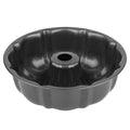9.5" Non-stick Cake Pan, Heavy Duty Carbon Steel Fluted Tube Round Baking Pan,Buntz Pound Cake Pan Mold,Tube Bakeware,Baking Mold for Jello,Gelatin,Chocoflan,Flan