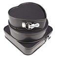 Set Of Three Springform Pans Cake Bake Mould Mold Bakeware With Removable Bottom Round Heart Square Shape Versatile Sturdy