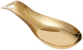 Cuisine Art Stainless Steel Spoon Rest Kitchen Tableware Spatula Holder Soup Utensil Cutlery Stand Shiny Gold