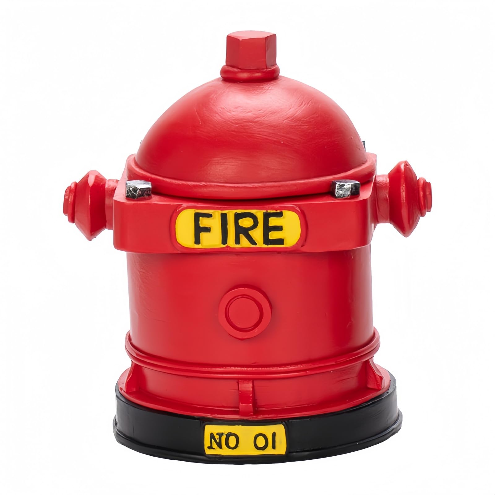 Ashtray with Lid - Retro Resin Fire Hydrant - Home & Office - Red/Brown / Set of 2 - Gift for Men, Dads & Friends (Hydrant - Red)