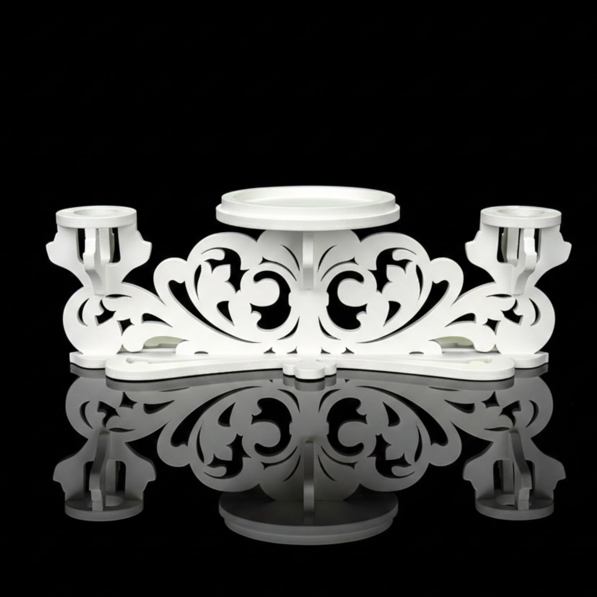 Unity Candle Holder-Unity Candle Stand-Unity Candle-Pillar Candle Holder-Wedding Gift -Ceremony Decoration-Wedding Centerpiece (Big)