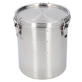 gernie Pet Food Storage Container, Stainless Steel Airtight Canister Leakage Proof Metal Food Storage Canisters for Dog Food, Cat Food, Coffee Bean Tea Cereal Home Kitchen (2500ML)