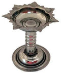 Stainless Steel Puja Aarti Diya (Silver)