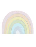 Ginger Ray Pastel Rainbow Shaped Foiled Paper Party Napkins Tableware 16 Pack