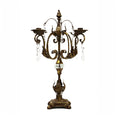 Candle Holders European Style Rural Retro Old Candlestick Metal Ornaments Four-Headed Candle Holder Table Decoration Dining Table Centerpiece