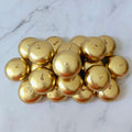Set of 20 Gold Floating Candles | 5x3cm | Unscented & Dripless Dinner Candles for Decor, Events | Natural Wax with Cotton Wicks | 5-6 Hours Burn Time