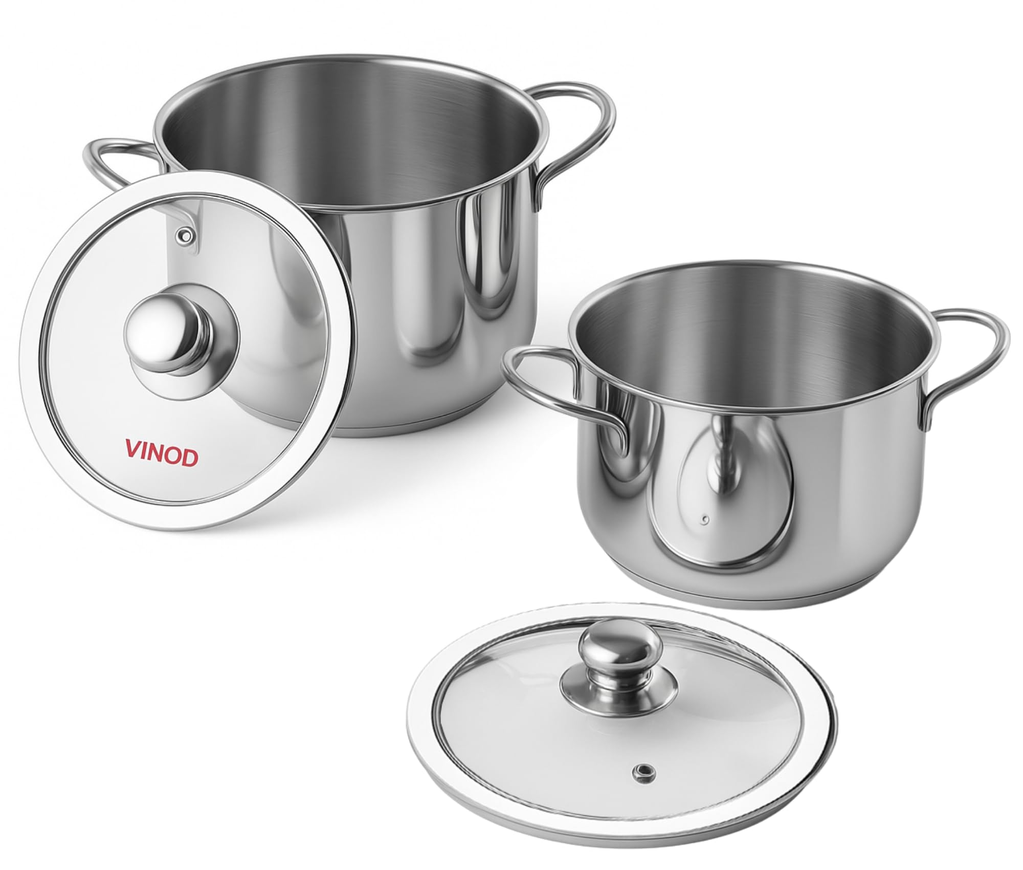 Vinod Cookware Induction Friendly Tuscany Set, 2-Pieces
