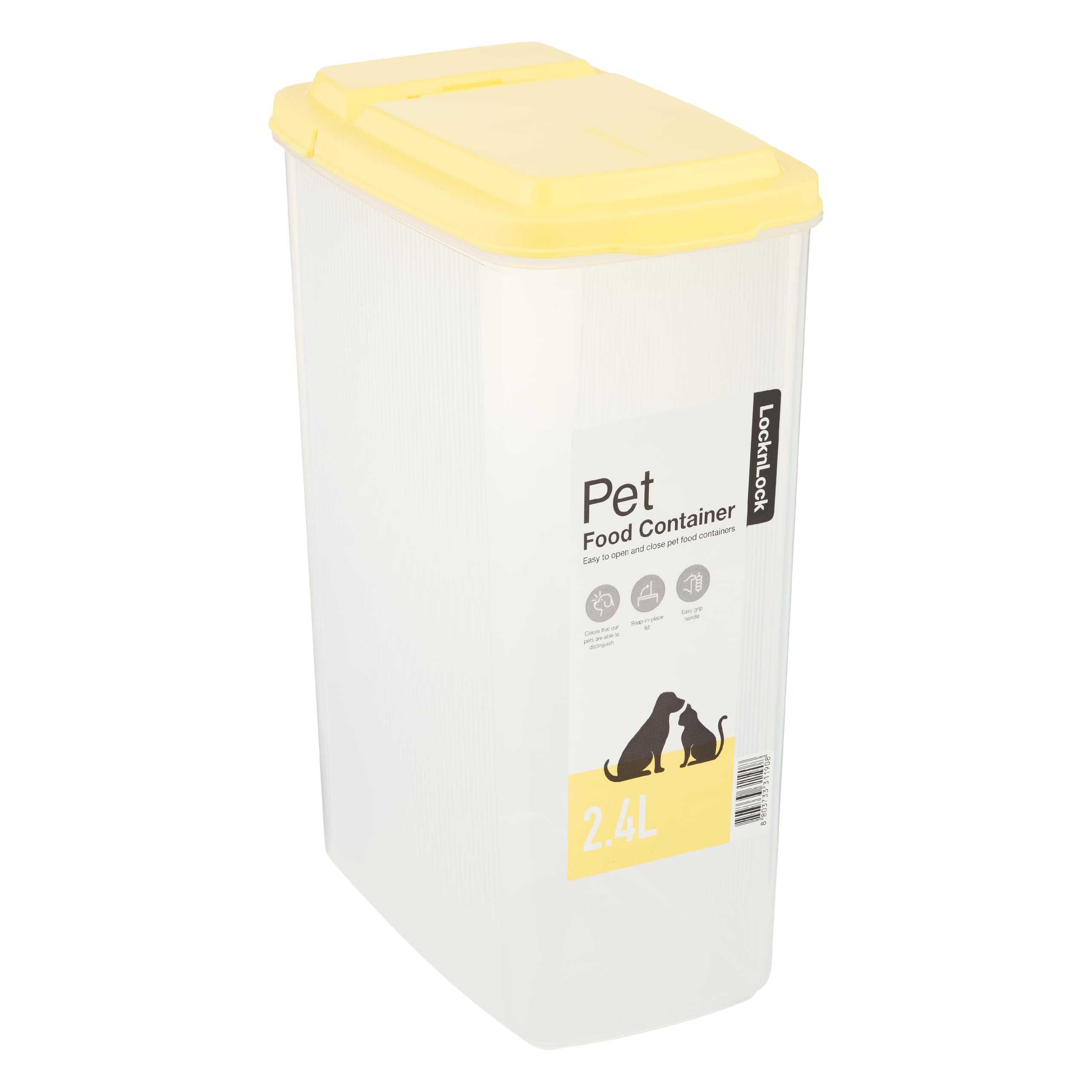 LocknLock Pet Dry Food Container, 2.4 Litre Capacity