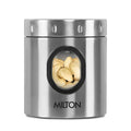 MILTON Steel Crispy 550 Storage Jar, 550 ml, Silver | Light Weight | Odour Proof | Dishwasher Safe | Air Tight | Single Walled | Easy to Clean | Kitchen Container