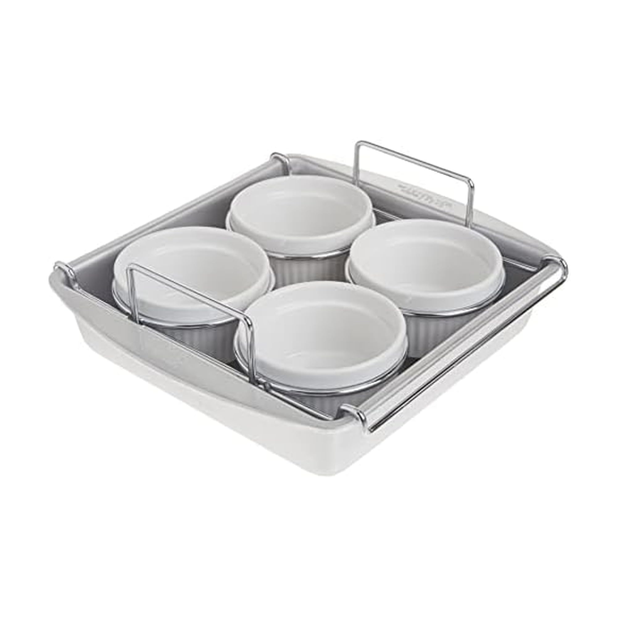 Chicago Metallic Professional Crème Brulee, 6 Piece Set, Stainless Steel