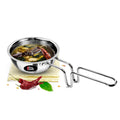 Milton Pro Cook Triply Stainless Steel 12cm Tadka Pan,370ml,For Spice Tempering/Seasoning,Sturdy Wired Handle, Smooth Finished Surface,Induction Bottom & Gas Stove Pan (3 yrs Warranty by manufacturer)