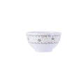Royalford Rf1080-Rb3.5 3.5" Melamine Rice Bowl - Portable, Lightweight Breakfast Cereal Dessert Serving | Ideal For Rice, Pasta, Deserts, Icecream & More White Black