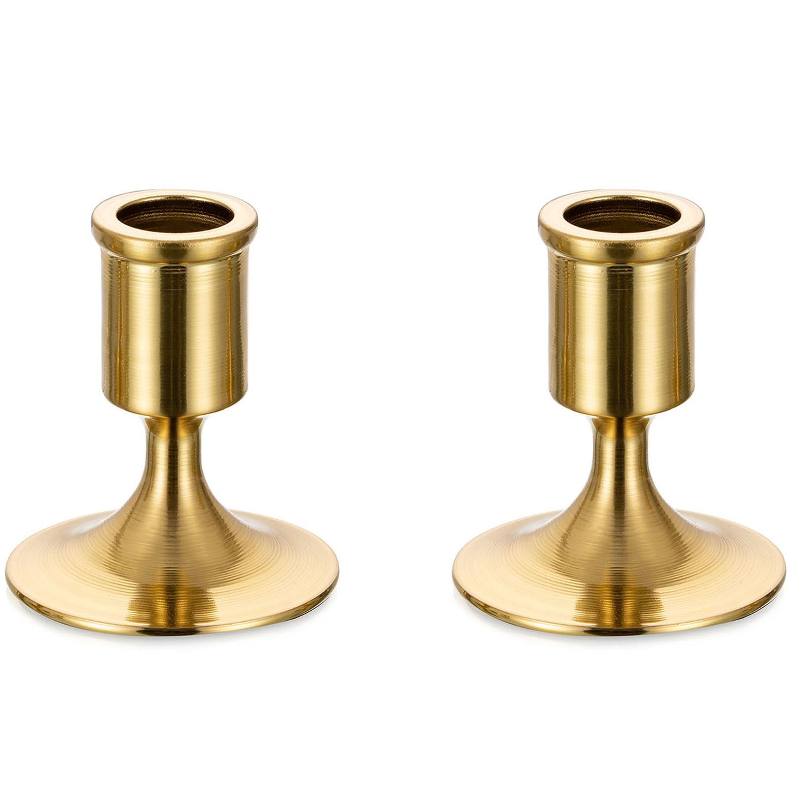 Sziqiqi Gold Candlestick Candle Holders - Decorative Candle Holders for Candlesticks Taper Candles Set of 2 for Dinning Table Fireplace Mantel Home Coffee Decorations