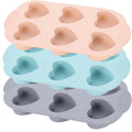 6 Cups Silicone Muffin Pans -Heart Shape Cupcake Pan, Non-Stick Bakeware Silicone Molds for Muffins, Cupcakes, Bread, Tart and Desserts " (3 packs)