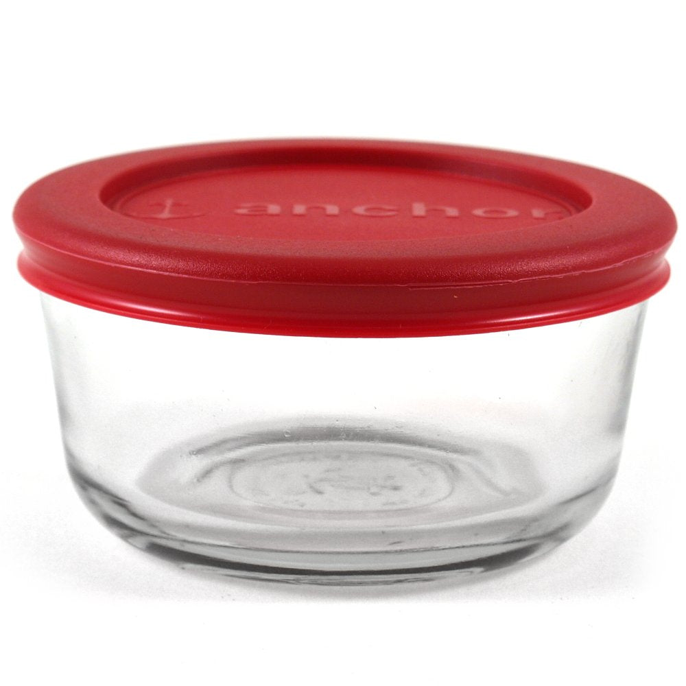Anchor Hocking 4 Pcs 236 ml Rnd. Container Set W/Lid (91553Ahg18)