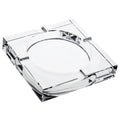Juvale Ashtray - Cigar Ashtray Square Crystal Tabletop Ash Tray With 4 Slots - For Indoor and Outdoor Use, Includes Gift Box - 7.1 x 3.7cm x 18cm
