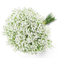 6 Pieces Artificial Baby Breath Flowers Bouquets White Gypsophila Real Touch Silk Floral Arrangement For Wedding Party Decoration DIY Wreath Centerpieces Home Office Decor Long Lasting Fake Flowers