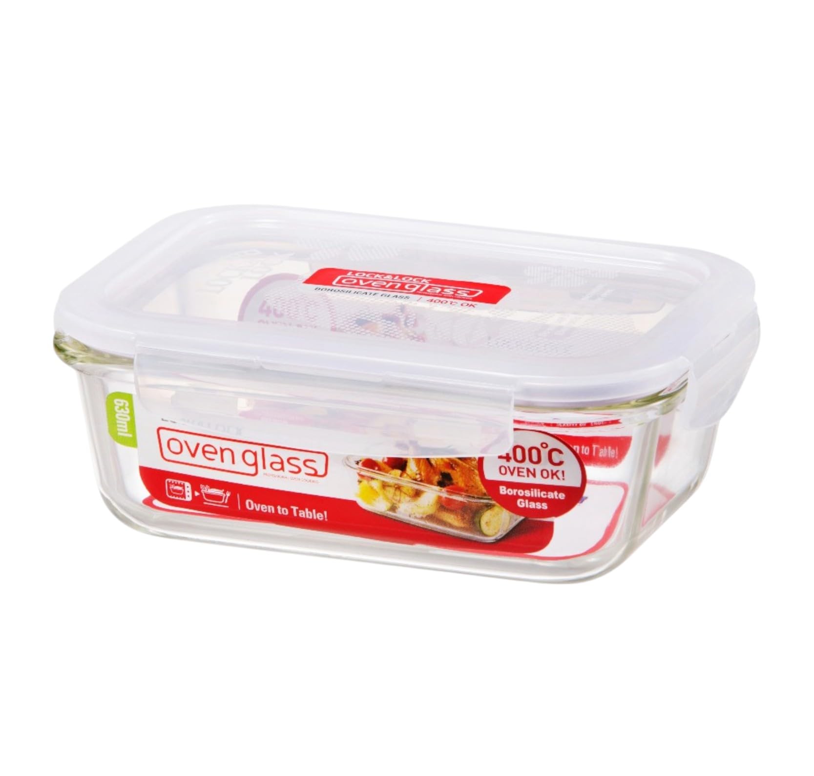 LocknLock Lock & Lock Boroseal II Heat Resistant Glass Container - 630ml