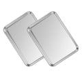 Naplion Baking Sheets Set, Stainless Steel Baking Tray for Oven, Baking Sheet & Grates, Cookie Pan Organizer Rack Nonstick Heavy Duty Kitchen Bakeware 2 Packs