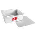 Fat Daddio's Anodized Aluminum Square Cheesecake Pan with Removable Bottom, 8 Inch x 8 Inch x 3 Inch
