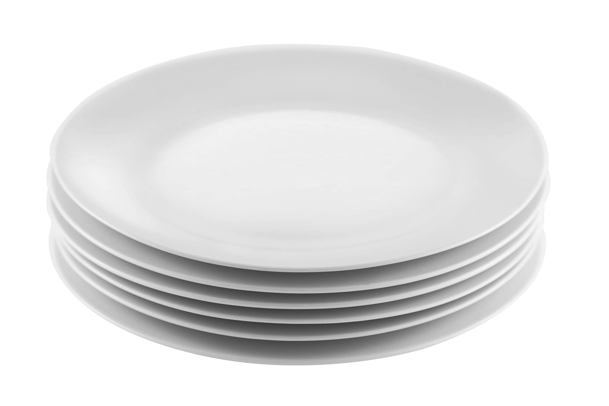Professional Gourmet Porcelain Dinner Plate- Set of 6 (Dinner Plate)
