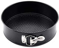 Khazna Round Cake Pan, (1 Pcs) Spring form Pan Pie Mold Bakeware Non stick, 24 cm(Black)