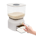 Rice Dispenser, Large Sealed Grain Storage Container with Food Dispenser and Cup, for Rice Beans Grains Cereal and Dry Food Storage Kitchen Organizer