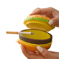 Cute Cartoon Burr Ashtray with Lid Novel Windproof Cigarette Holder Fun Smoking Accessory for Home and Office Creative Gift for Smokers