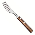 Tramontina Stainless Steel Table Fork with Treated Brown Polywood Handle