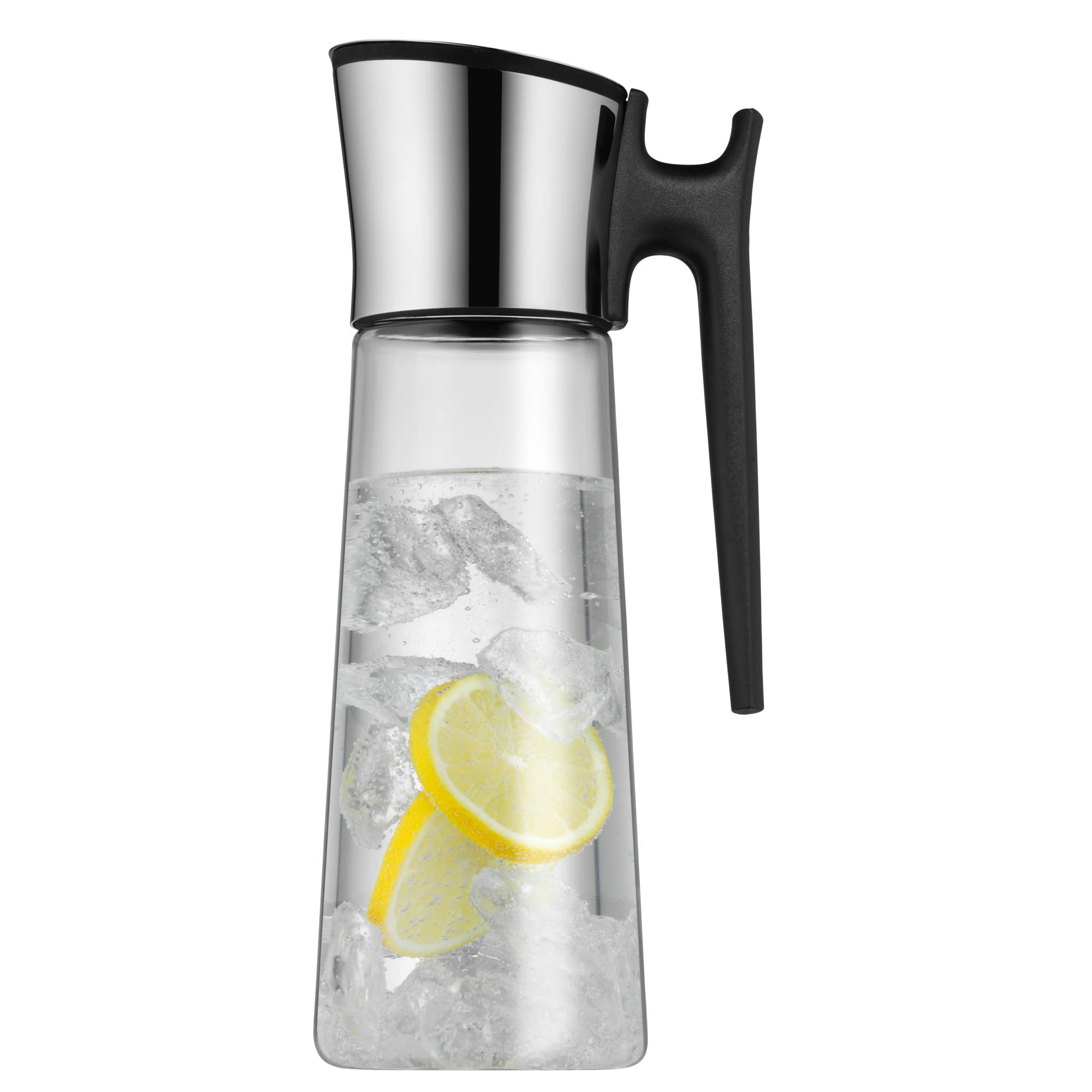 Wmf Basic Glass Water Carafe, Black, 1.5 Liters, 06.1804.6040