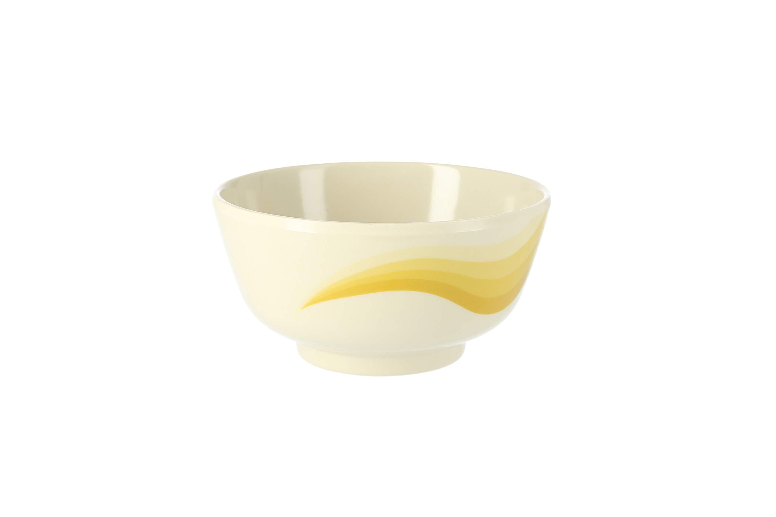 Royalford 4.5" Melamine Ware Super Rays Round Bowl - Portable, Lightweight Bowl Breakfast Cereal Dessert Serving Bowl | Dishwasher & Microwave Safe | Ideal for Rice, Pasta, Deserts, Icecream