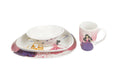 RAK Porcelain Noora's Fairyland Kids Girl Dinner Plate Set 4 Pcs | 4-Piece Dinner Set for Kids | Porcelain Tableware for Children | With Gift Boxed (For Girls)
