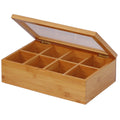 Oceanstar TB1323 Bamboo Tea Box, Natural