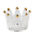 Glass Crown Ashtray Creative Desktop Smoking Ash Tray Home Office Decoration,Golden