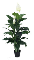 Nearly Natural Artificial Plants About 90Cm Calla Lily Plant White Fake Flowers In Plastic Pot For Home Office Garden – Artificial Tree