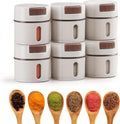 YelaJoy Seasoning Jar, Magnetic Cruet Set, Wall Mounted Spice Box, Rugged and Durable, Suitable for Kitchen, Cabinet, Refrigerator, Wall, BBQ & Outdoor Use (6Pcs)