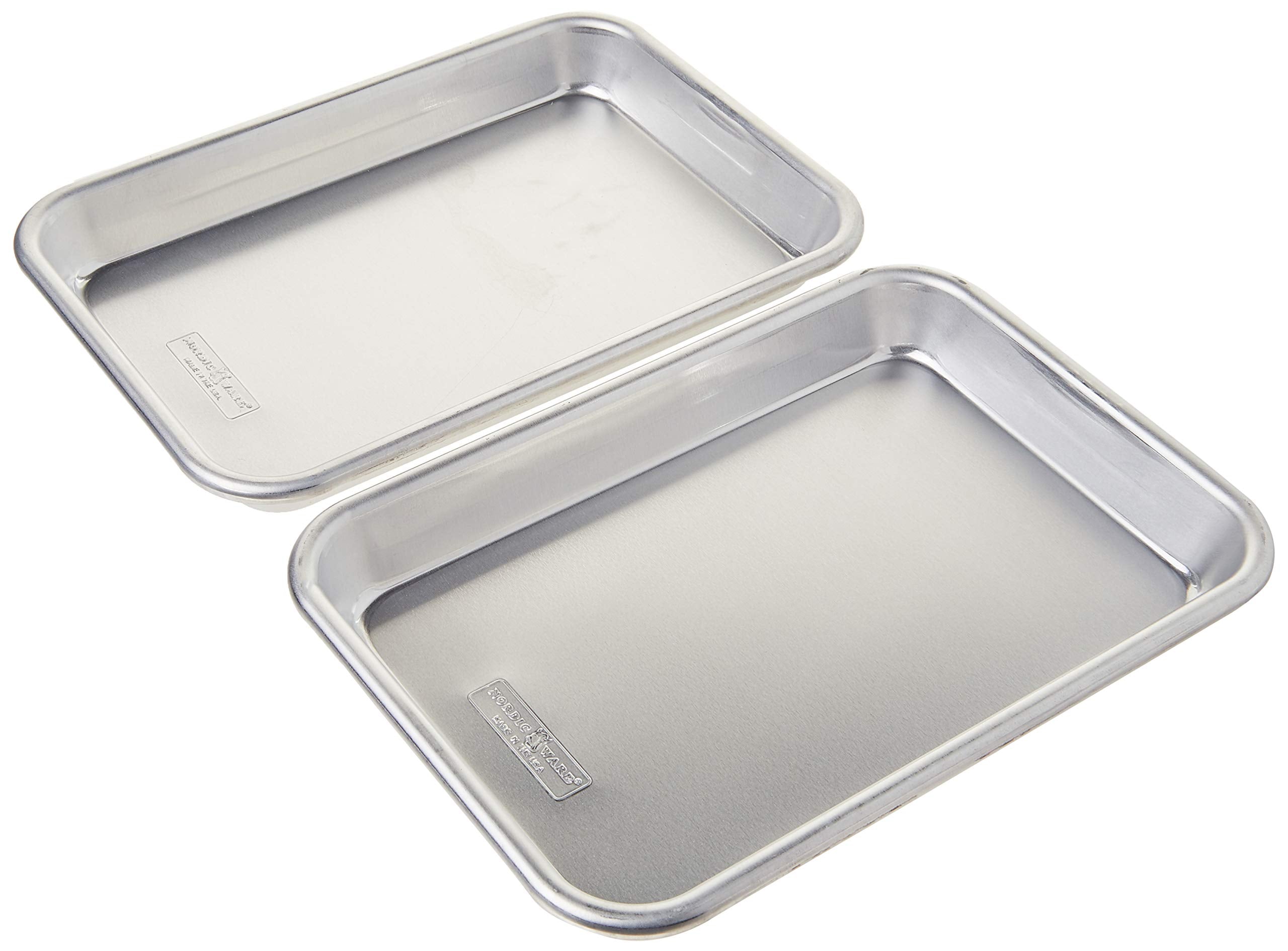 Nordic Ware 36570 Burger Serving Trays - 2 Piece Set, Aluminum