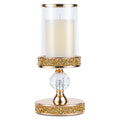 Hanjue Crystal Candle Holders for Pillar Candle, Pillar Candle Holder, Crystal Candlesticks Holder for Dining Coffee Table, Wedding,Events,Parties, Home Decor YL031SD