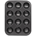 YelaJoy Mold Cake Pan for Madeleine –12-Cavity Non-Stick Spherical Shell Madeline Bakeware, Oven-Safe Baking Mold (1 Pack)