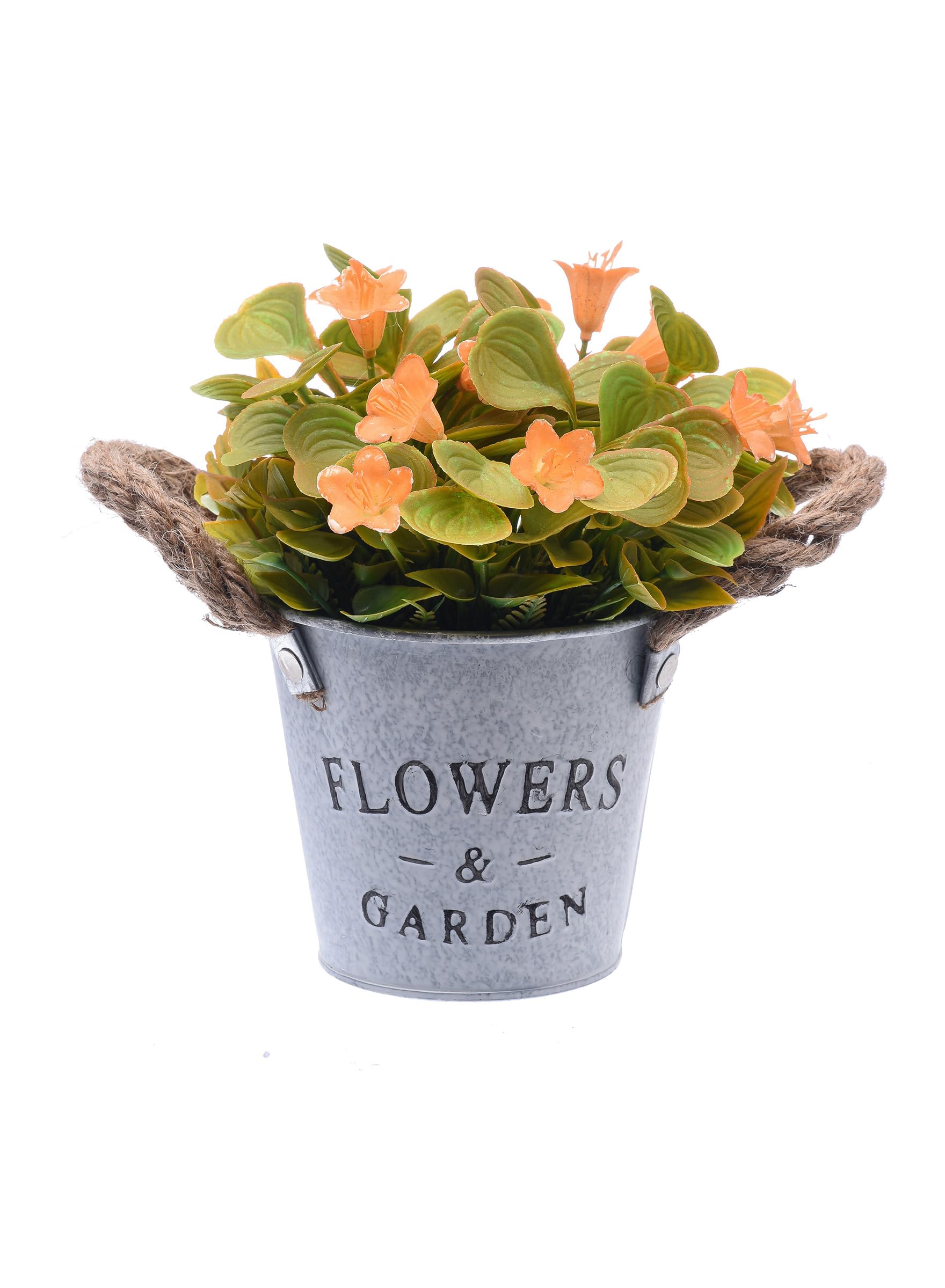 Artificial Plant With Pot 18X15X18Cm Orange