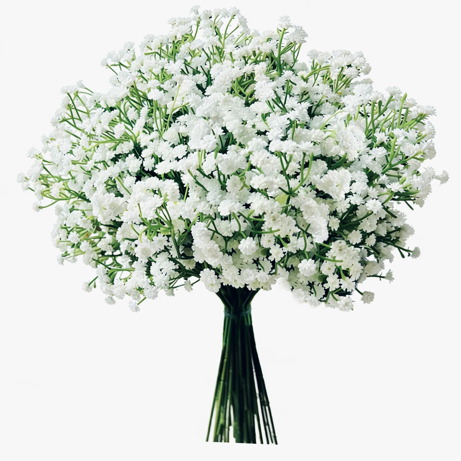 30 Pcs Baby's Breath Artificial Flowers Real Touch Faux Gypsophila Bouquet DIY Floral Bouquets Arrangement for Wedding Centerpieces and Decorations
