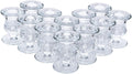 Hosley® Elevate Your Decor with Set of 48 Glass Taper Candle Holders 2.5 Inches High, Perfect for Weddings, Parties, and Elegant Home Ambiance