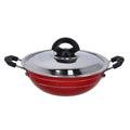 Royalford 18cm Non Stick Mini Kadai With Stainless Steel Lid, Multi, RF10005 (Small Size Kadai)