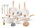 Cookware Set - Nonstick Pots and Pans Set Kitchen Cooking Pot and Pan Set with Lids, Non-stick Granite Cookware Sets Induction Pans for Cooking Set with Grill Pan, frying pan, Stockpot and Saucepan