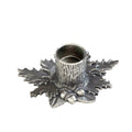 DANFORTH - Autumn Leaves Candleholder - Pewter - Product Measures: 3 3/4 Inches x 3 1/8 Inches x1 1/2 Inches Tall - Handcrafted - Made in USA