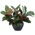 6 Pcs Magnolia Artificial Leaves Branches 3D Magnolia Pick Faux Stems Simulation Leaves Twigs for Indoor Outdoor Vase Filling Home Office Table Decoration (18 Inch)