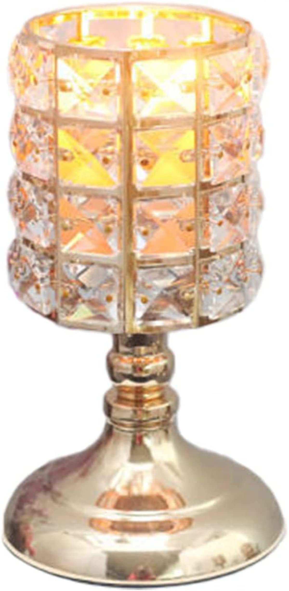 Crystal Candle Holders, Gold Metal Candle Holders, Modern Home Accessories, Living Room Ornaments, Wedding Decorations